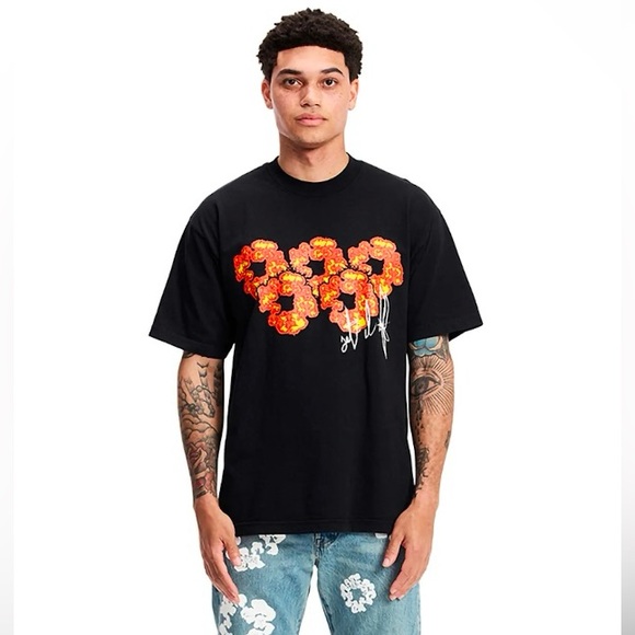 NWT DENIM TEARS x OFFSET SET IT OFF #3 BLACK TEE SHIRT MENS XXL EXCLUSIVE RARE - Picture 4 of 8